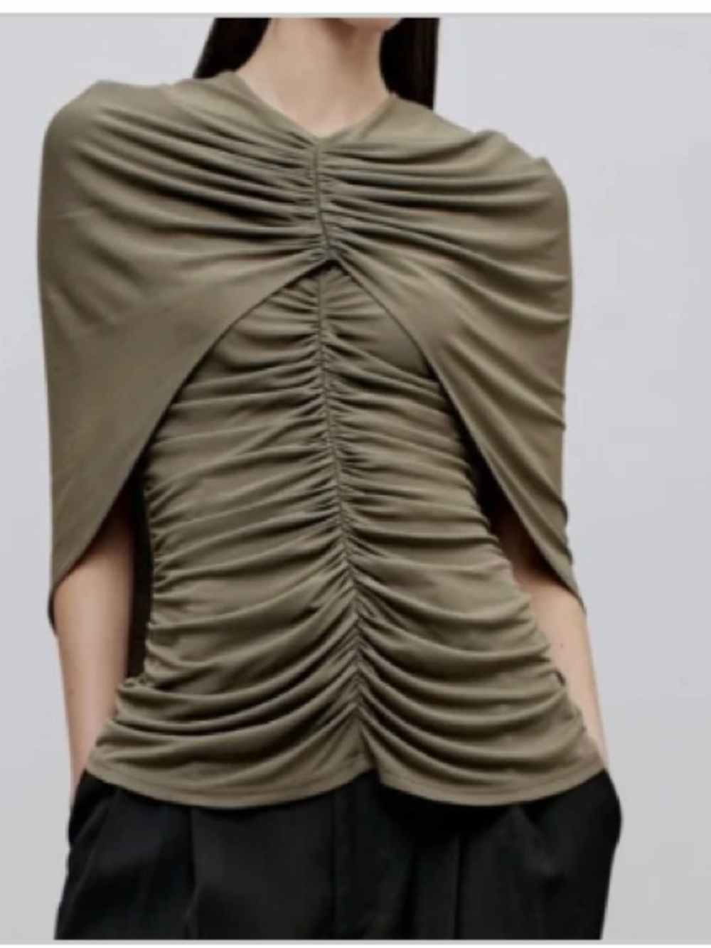 Kallmeyer Emme Cape Top in Thyme - Picture 3 of 3